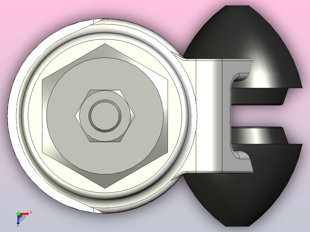 福马轮，俯视图