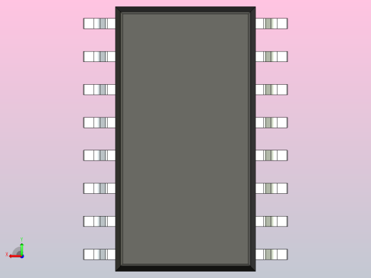 106x SOIC 封装（小外形集成电路）SOIC127P780X210-16N后视缩略图