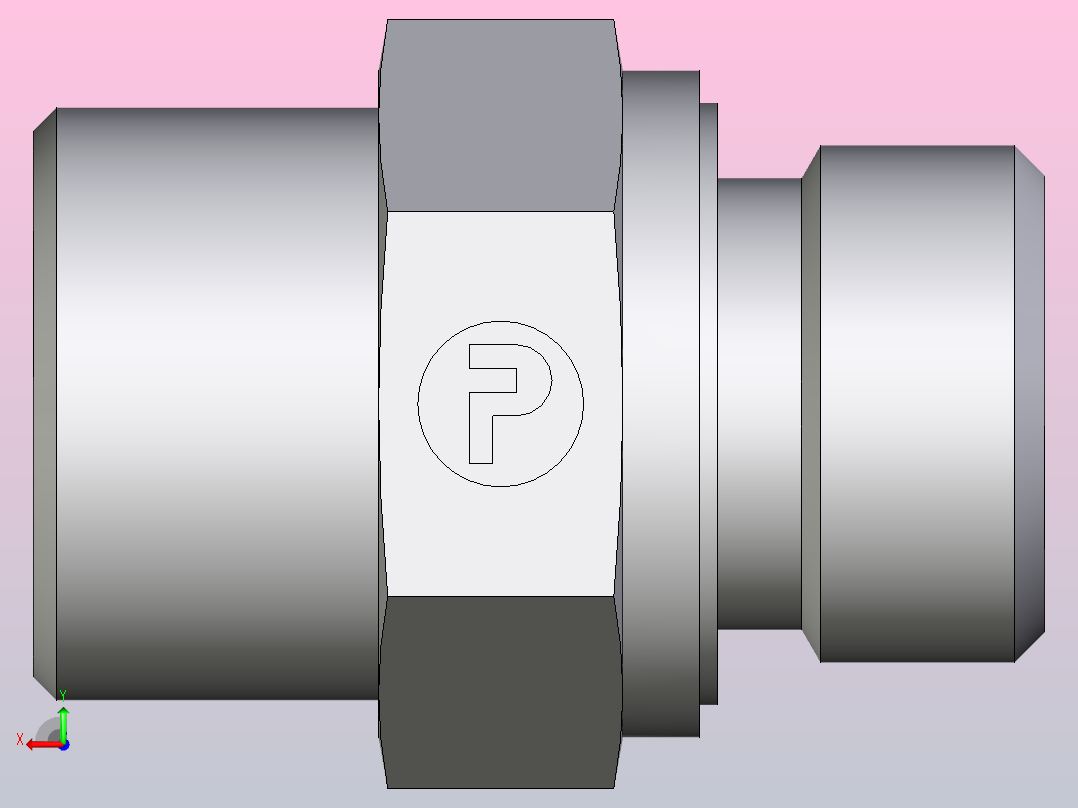 公螺柱连接器GE16SREDOMDCF后视图