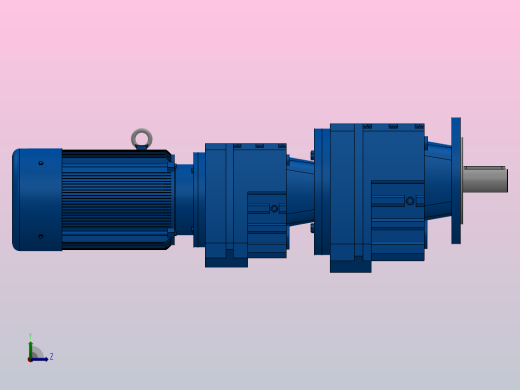 RF47R37法兰轴伸式组合型斜齿轮减速机RF47R37-Y0.18-4P-63-M1-0°-Φ160左视缩略图