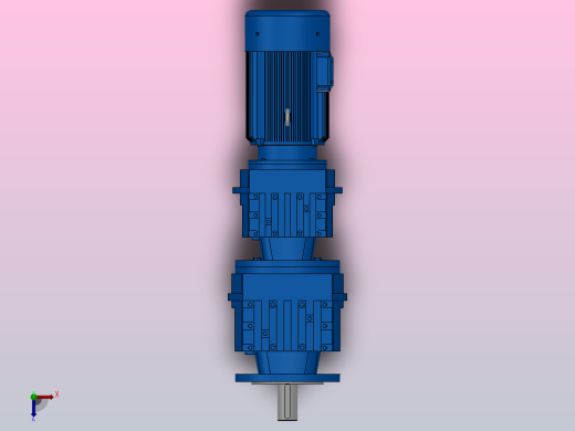 RF47R37法兰轴伸式组合型斜齿轮减速机RF47R37-Y0.18-4P-63-M1-0°-Φ160俯视缩略图