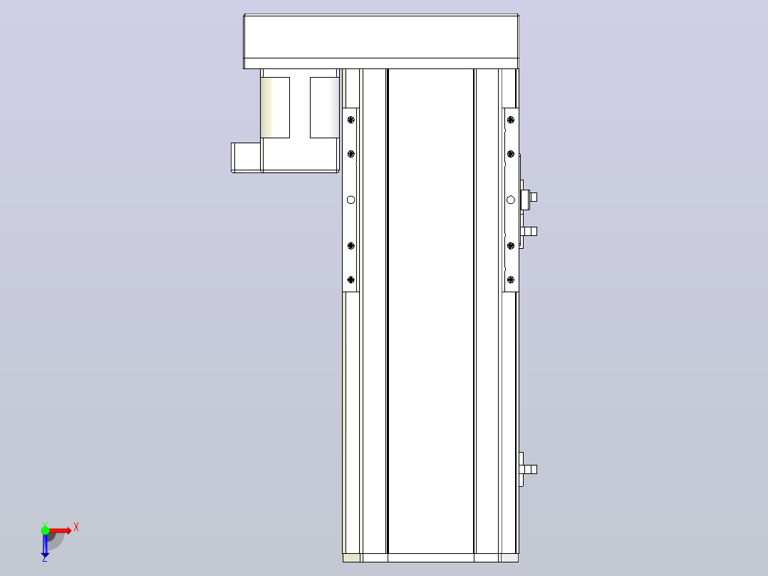 MTH14标准螺杆滑台[MTH14-L#-150-BL-P20-C3]俯视图