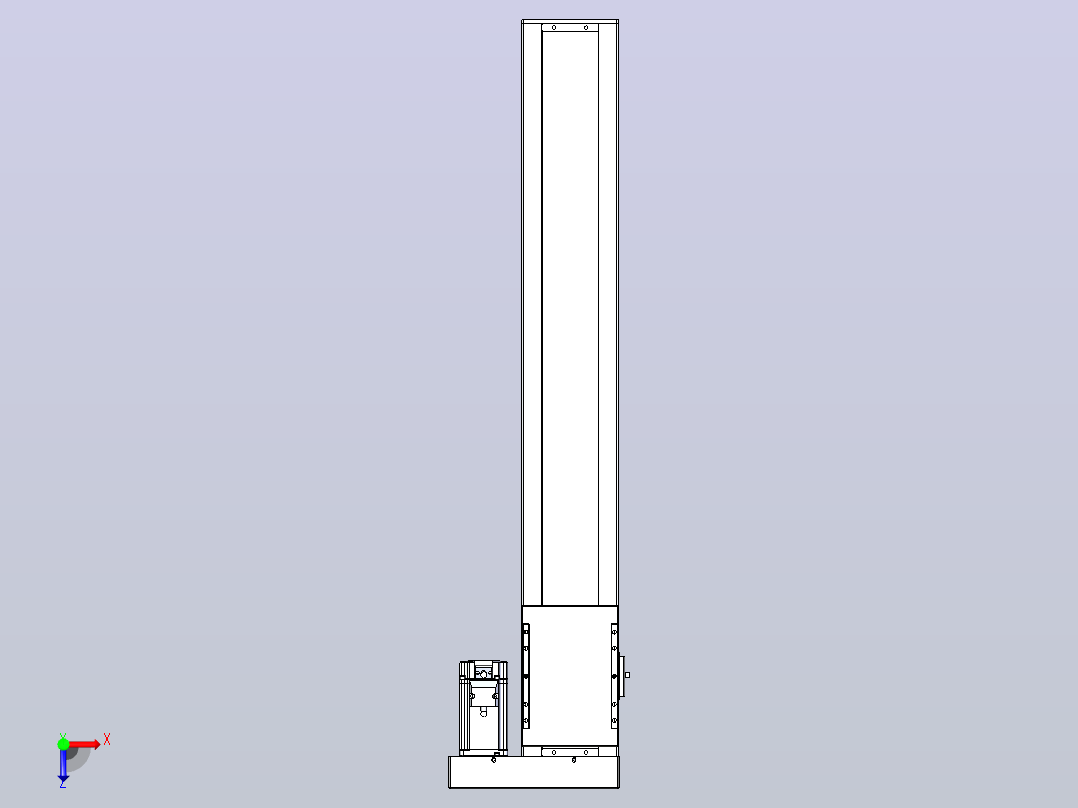 滚珠丝杠直线轴带导轨全封闭TPA-HCR-120D-1610C-L700-ML-C-P40-N3俯视图