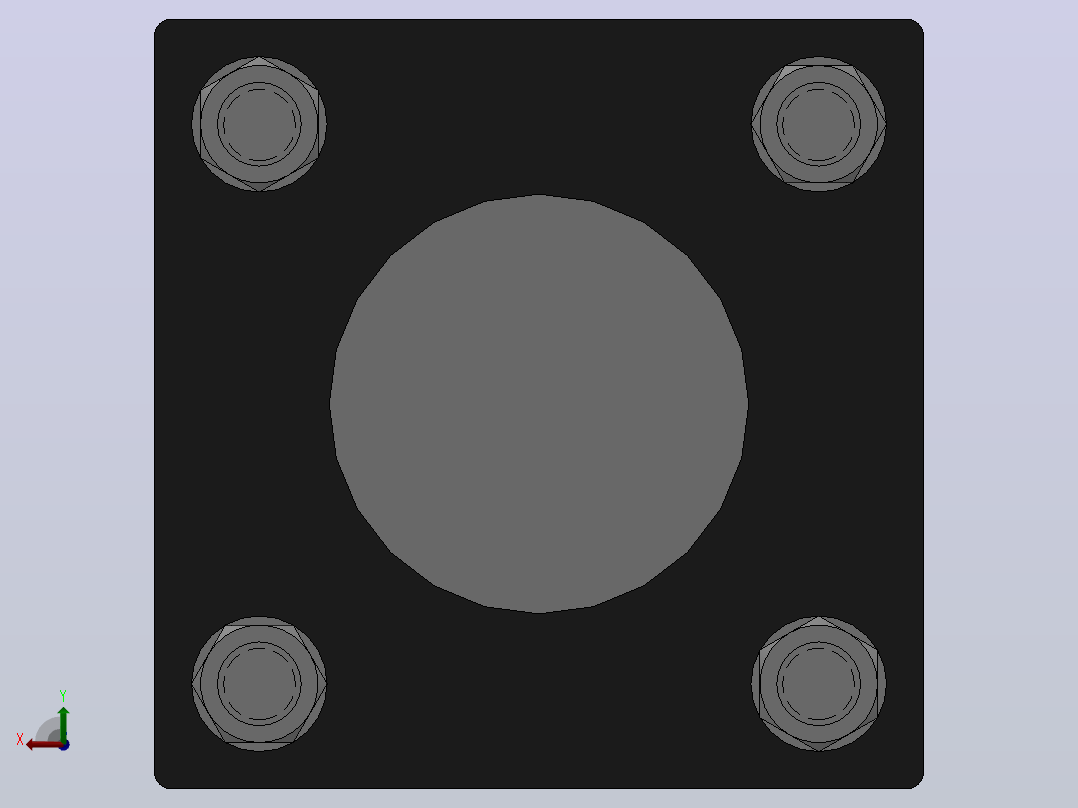QGB、QGBI系列气缸[QGB-SD 40×300-SD]后视图