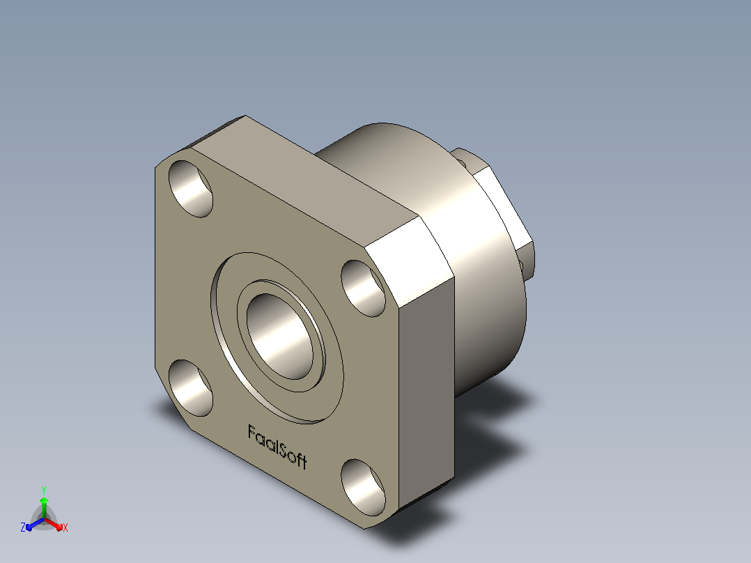 轴承FK系列-SolidWorks多功能一体机主视图