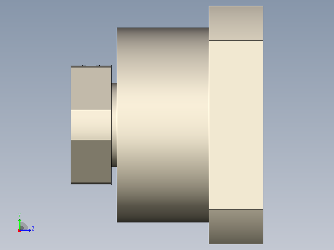 轴承FK系列-SolidWorks多功能一体机左视图