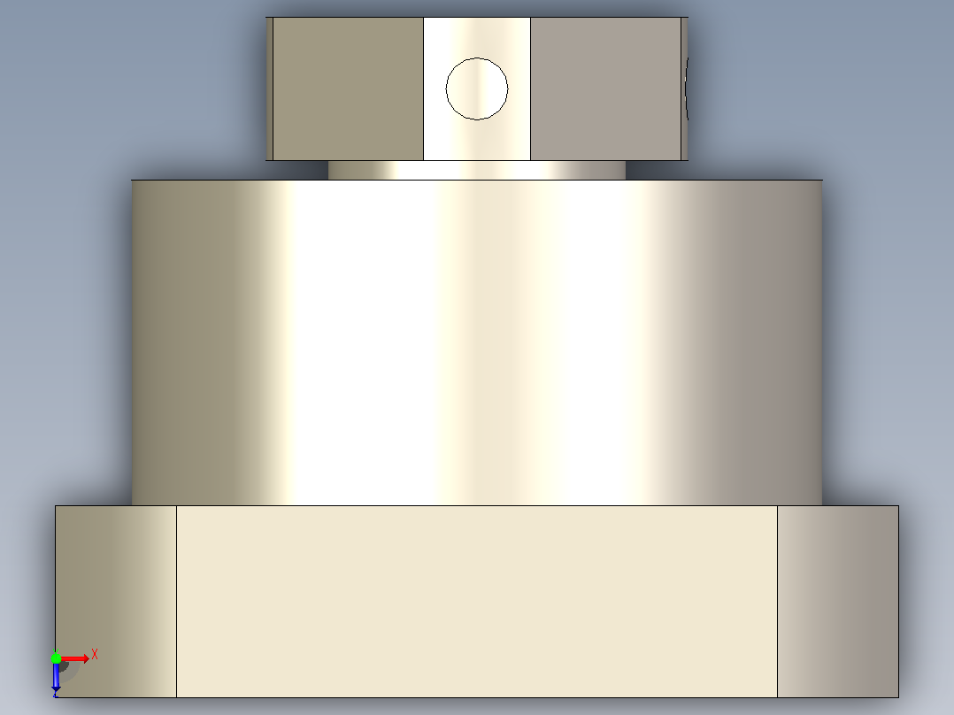 轴承FK系列-SolidWorks多功能一体机俯视图