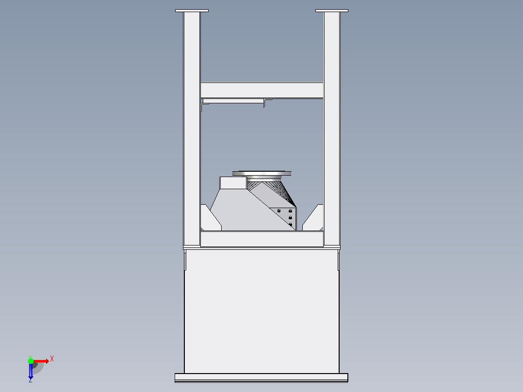 缓冲罐模型俯视图