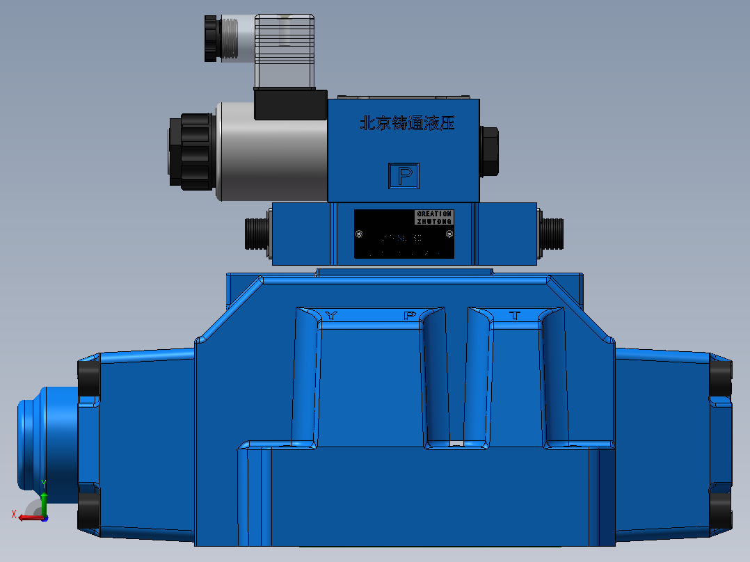 H-3WEH25-S 电液换向阀后视图