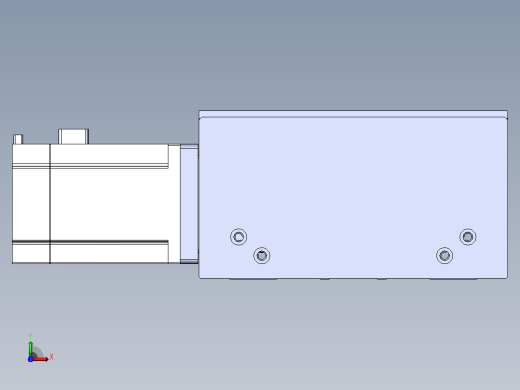 直线模组DMBF170-LTCR（左折直连带电机座）[DMBF170-L45S500-DT750-A2U-LTCR]前视缩略图
