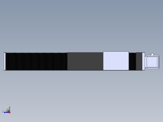 直线模组DMBF170-LTCR（左折直连带电机座）[DMBF170-L45S500-DT750-A2U-LTCR]右视缩略图