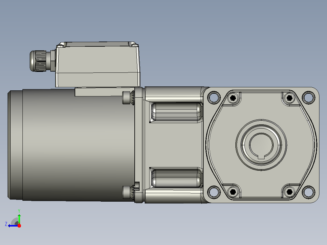 交流减速机5TK20GU-CT(5GU3RC-180RC)新右视图