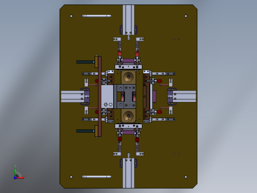 压合成型仿形治具 sw17前视缩略图