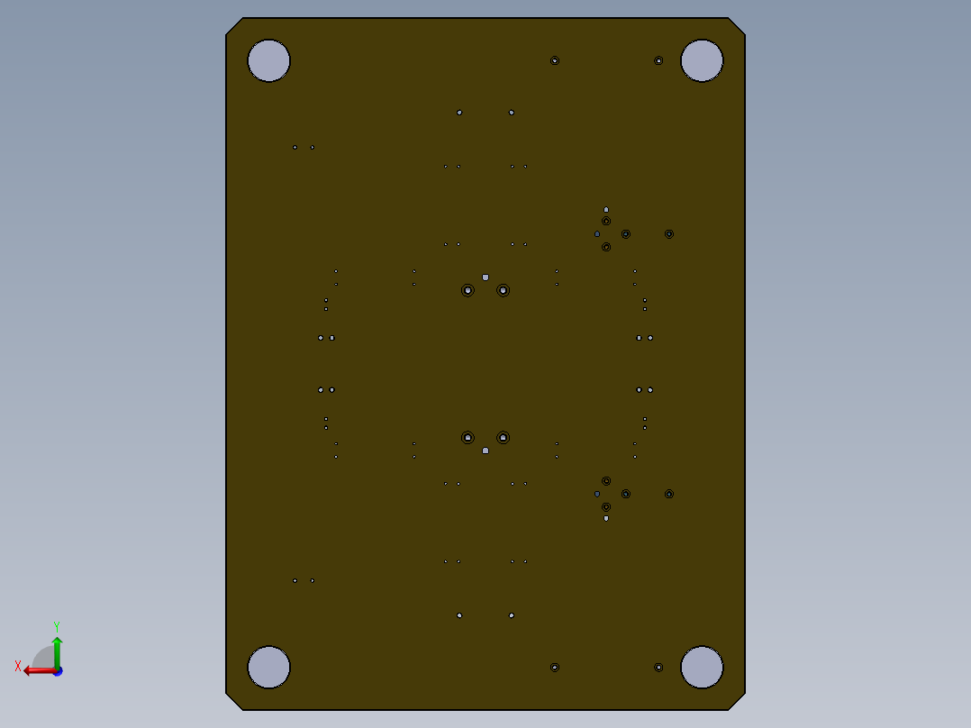压合成型仿形治具 sw17后视图