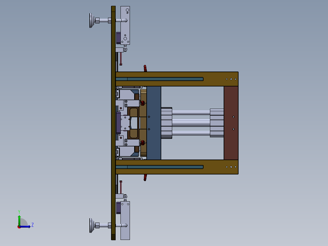 压合成型仿形治具 sw17左视图
