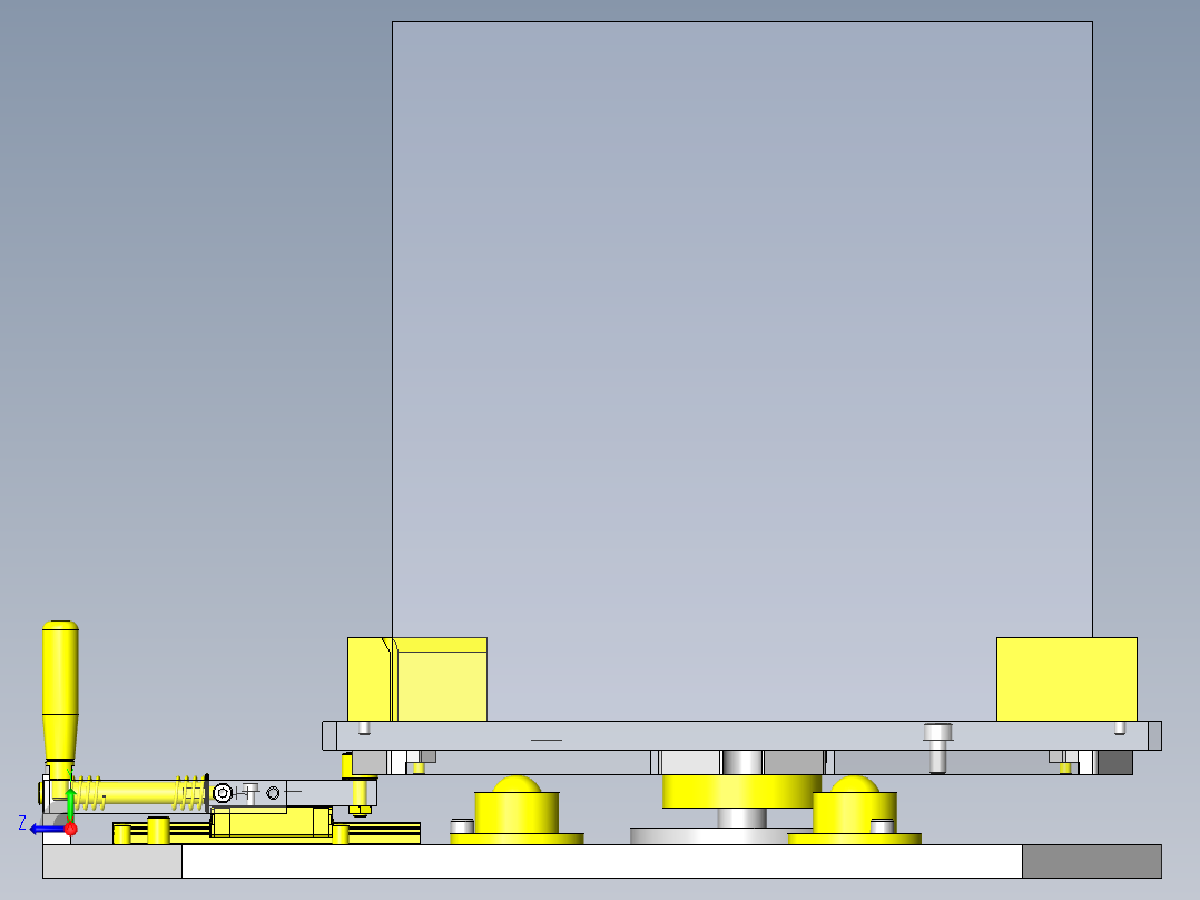直线运动操作型旋转组件右视图