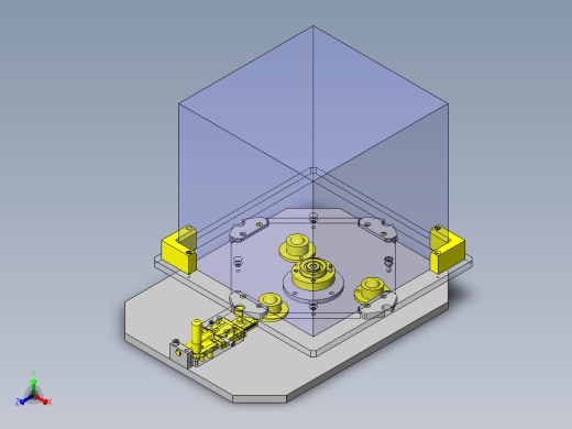 直线运动操作型旋转组件正等轴测缩略图