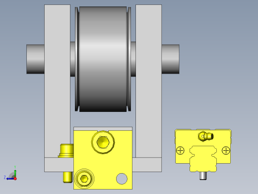 重型工件的横移机构右视缩略图