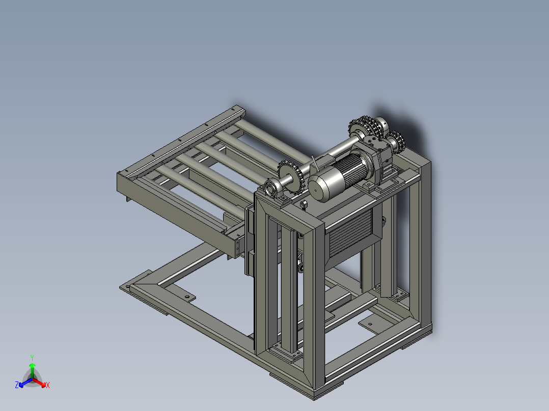 电动升降机正等轴测图