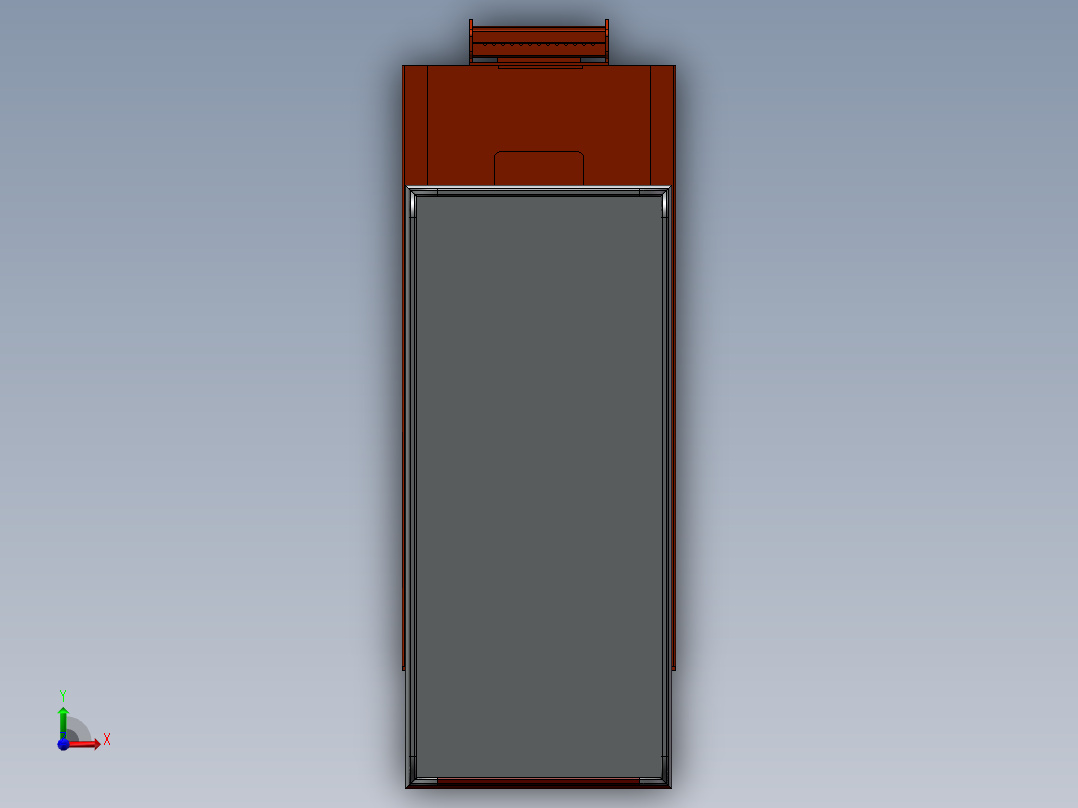 可移动剪叉式升降机三维+二维+说明书前视图
