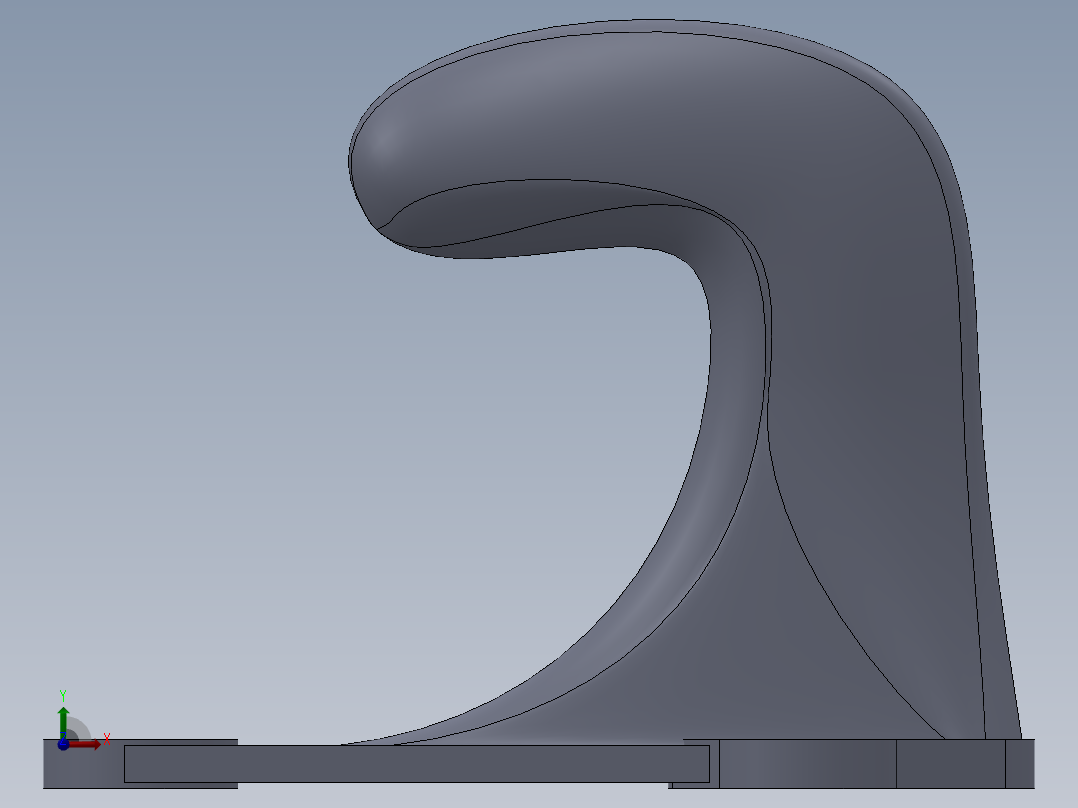 汽车牵引钩前视图
