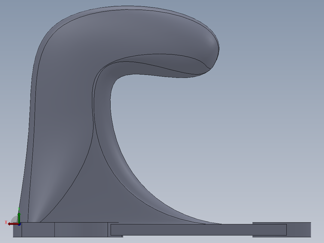 汽车牵引钩后视图