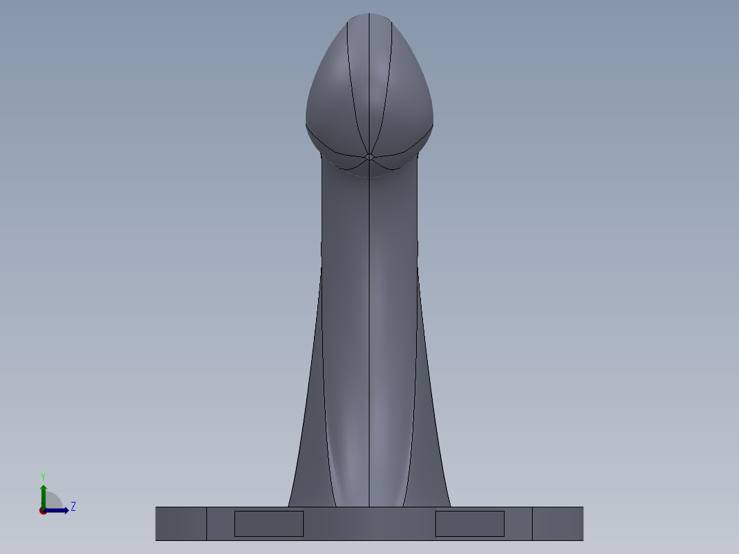 汽车牵引钩左视图