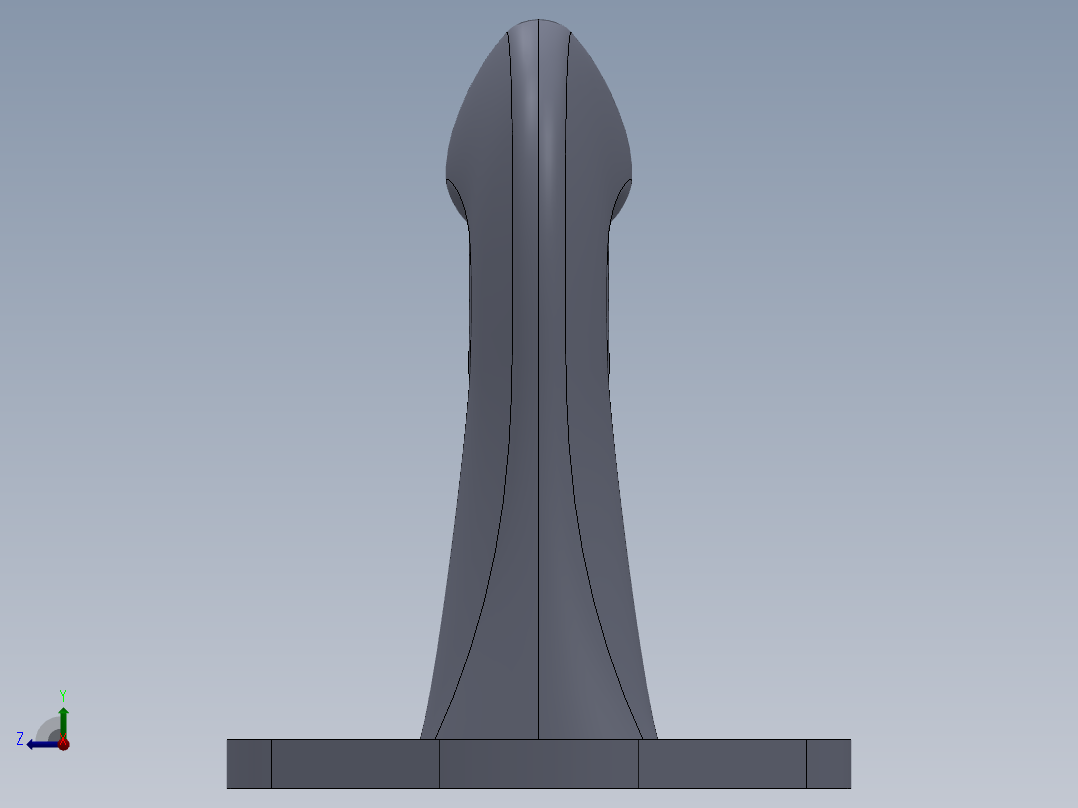 汽车牵引钩右视图