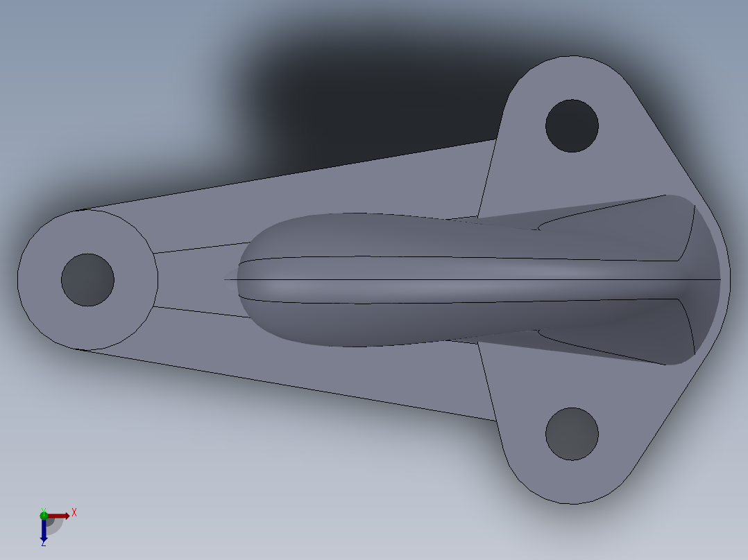 汽车牵引钩俯视图