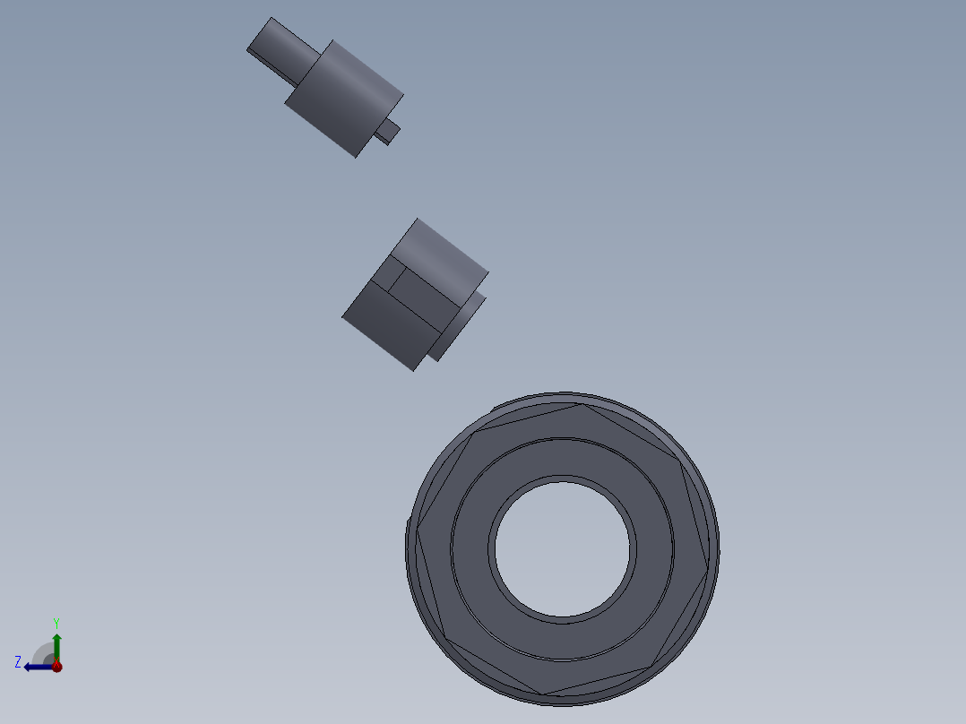 煤气表管道用球阀右视图