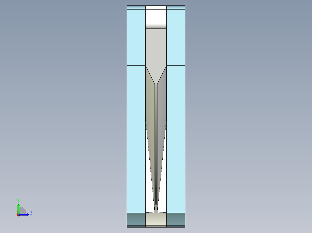 战术直刀3d模型左视图