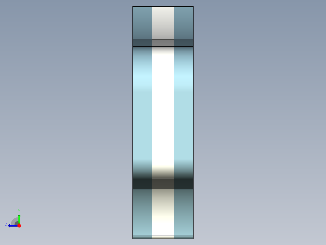 战术直刀3d模型右视图