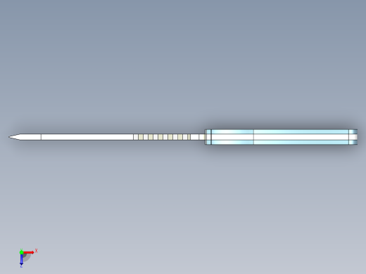 战术直刀3d模型俯视缩略图