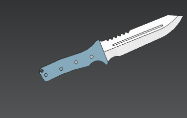 战术直刀3d模型