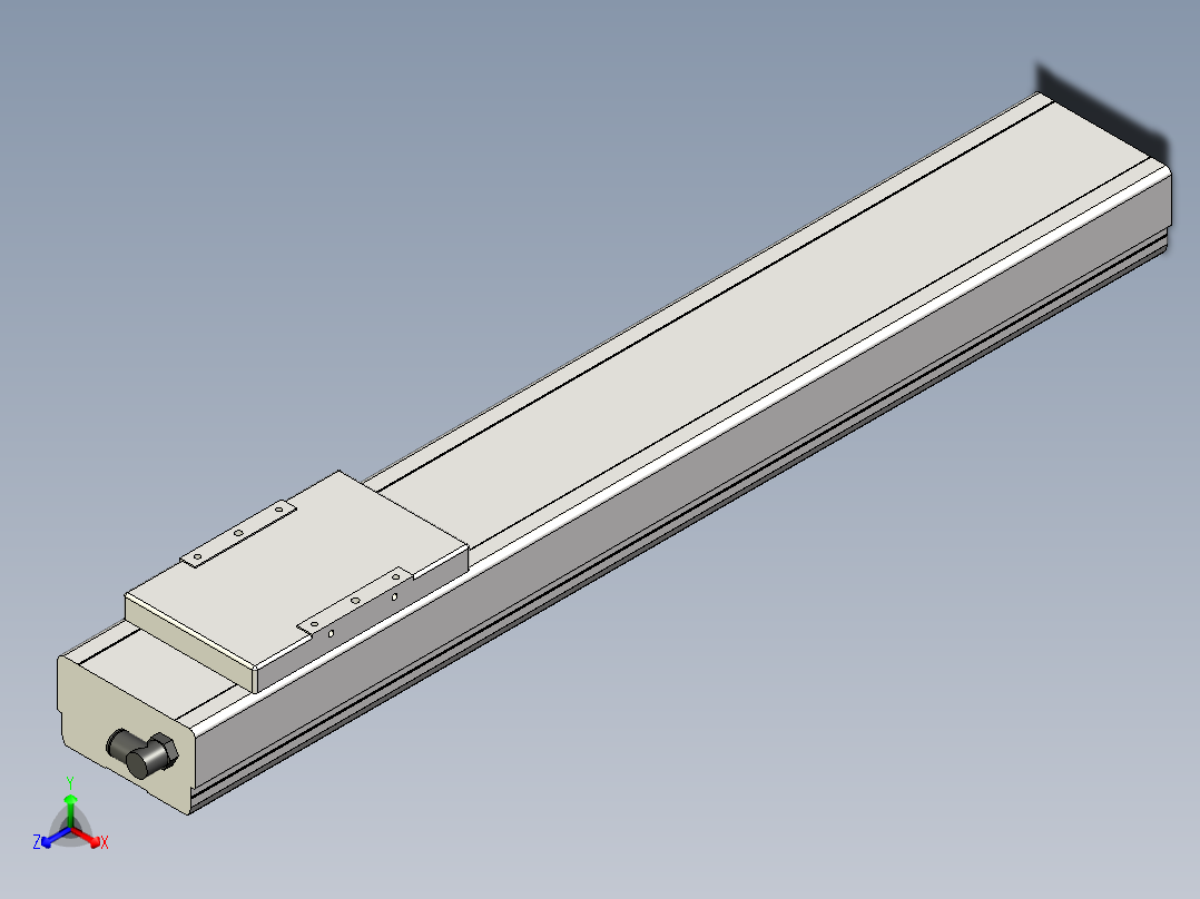 Toyo东佑达直线模组-ECH10-500輔助軸主视图