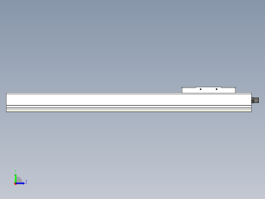 Toyo东佑达直线模组-ECH10-500輔助軸左视缩略图