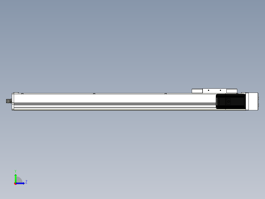 Toyo东佑达直线模组-ECH14-700-BR-400W左视图