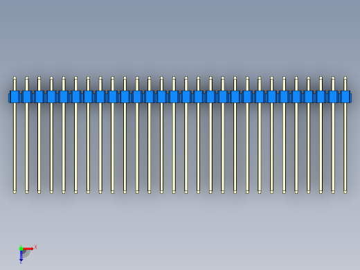 彩色公头100mil（2.54mm）系列-DS1021_blue_3x28p_100mil_Type19_rev1.0俯视缩略图