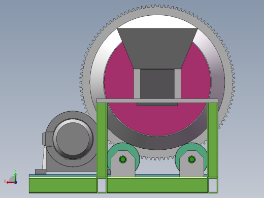 Q193-大豆滚筒清选机传动结构设计【三维SolidWorks】后视缩略图