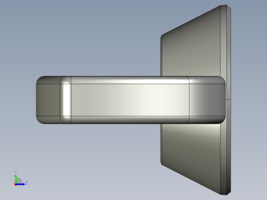 蝶形螺母-WING NUT M10 x 1.5mm Thread.STEP左视缩略图