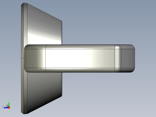 蝶形螺母-WING NUT M10 x 1.5mm Thread.STEP右视缩略图