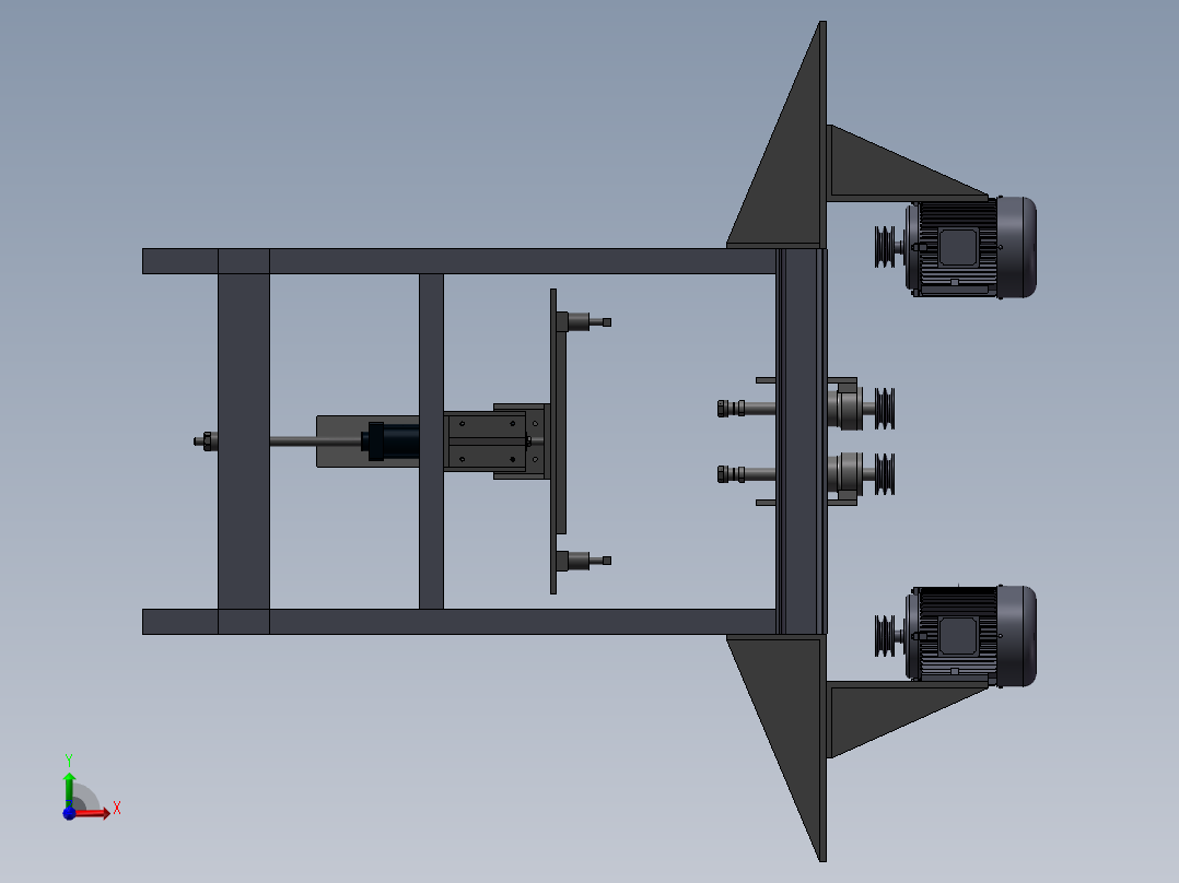 椅板4孔钻孔机前视图