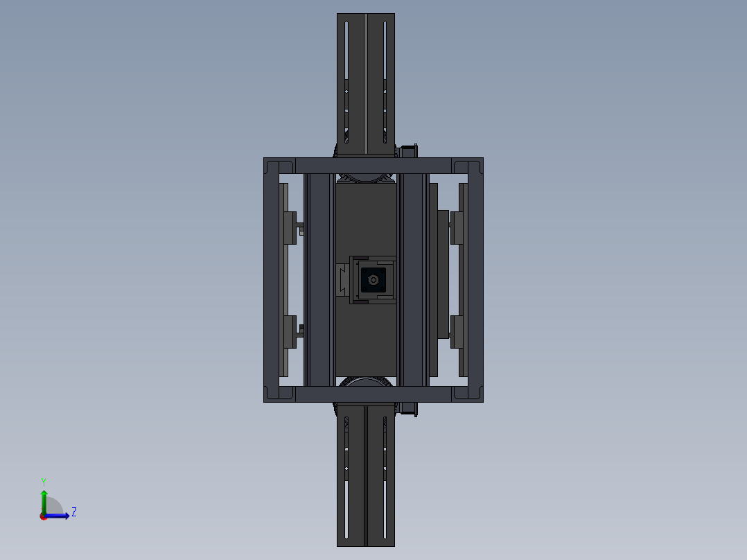椅板4孔钻孔机左视图