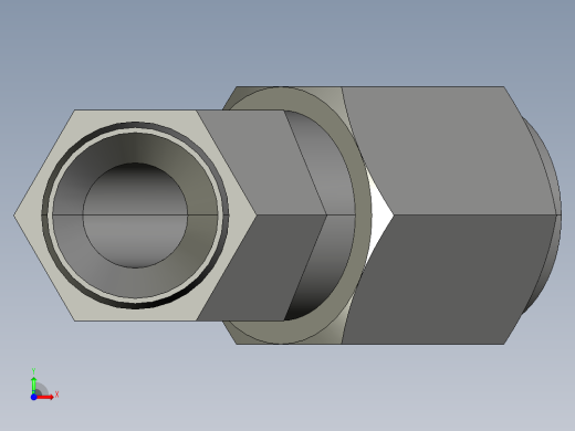 卡套式工业通用硬管接头6_vbu-s前视缩略图