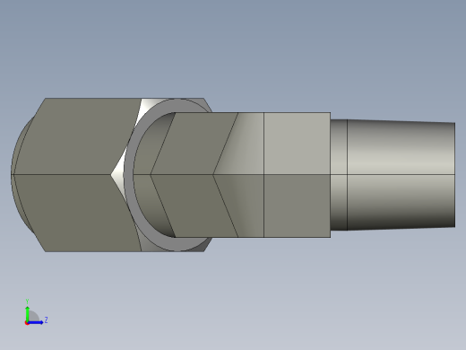 卡套式工业通用硬管接头6_vbu-s左视缩略图