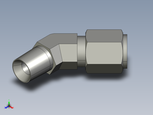 卡套式工业通用硬管接头6_vbu-s正等轴测缩略图