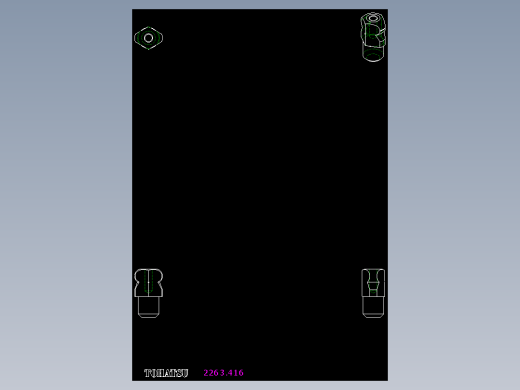 定位配件(C)2263-2D多系列多零件图纸模型