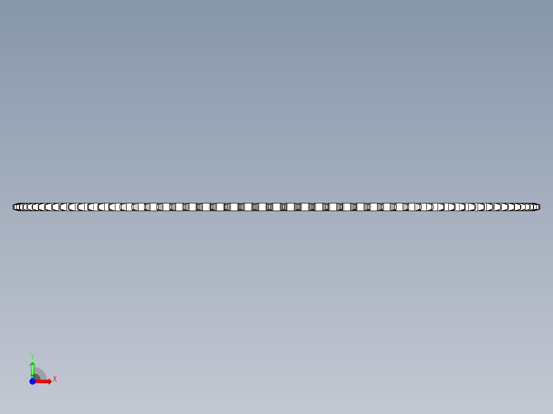 ANSI 40 滚子链轮---stp前视图
