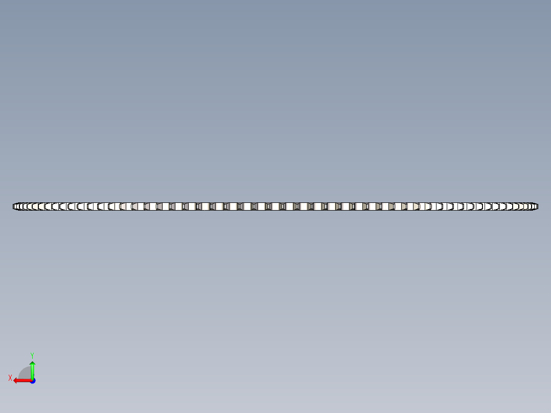 ANSI 40 滚子链轮---stp后视图