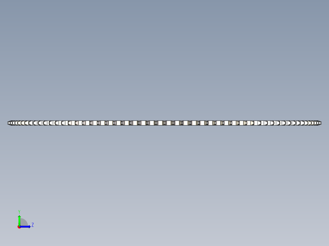 ANSI 40 滚子链轮---stp左视图